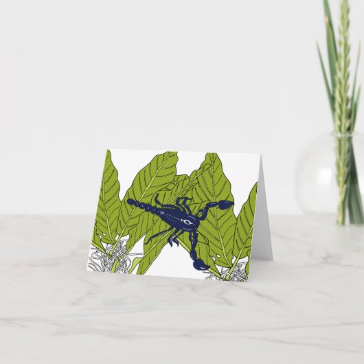 Carte scorpion de la forêt bleue (Devant)