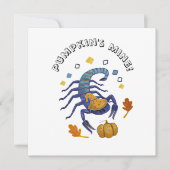 Carte scorpion d'Halloween (Devant)