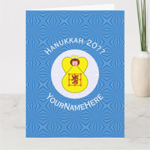 Carte Scot Lion Rampant Angel Hanoukka Drapeau Personnal