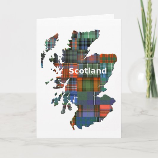 Carte Scotland Multi Tartan (Devant)