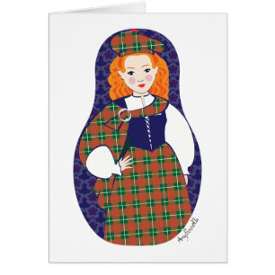 Carte Scotswoman Matryoshka