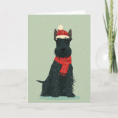 Carte Scottie Holiday Keepsake (Devant)