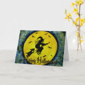 Carte Scottie moon (Fleur jaune)