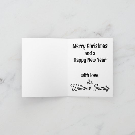 Carte Scottish Fold Joyeux Noël (Intérieur)