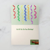 Carte Scottish Highland Steer Party Anniversaire (Intérieur)