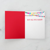 Carte Scottish Highland Steer Pig Out Anniversaire (Intérieur)