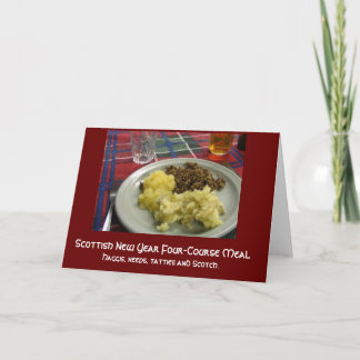 Carte Scottish New Year Four-Course Meal Card