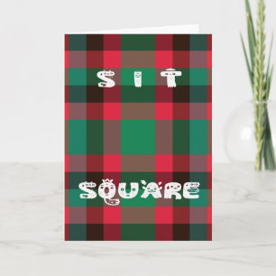 Carte Scottish Royal À damiers Tartan Plaid avec texte
