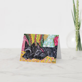 Carte Scottish Terrier Cottage