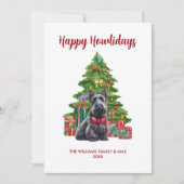 Carte Scottish Terrier Happy Howlidays (Devant)