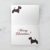Carte Scottish Terrier Joyeux Noël (Intérieur)