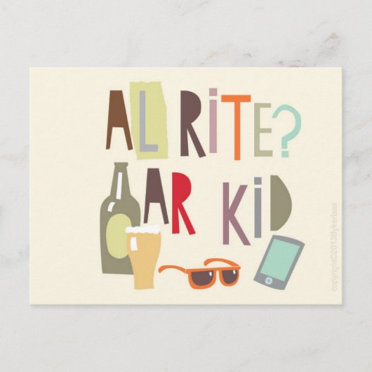 Carte Scouse - Alrite Ar Kid (Devant)