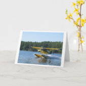 Carte Scout Floatplane sur Panther Pond, Maine (Fleur jaune)