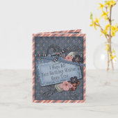 Carte Scrapbook Anniversaire tardif (Fleur jaune)