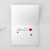 Carte Scrapbook romantique Photo Valentine (Intérieur)