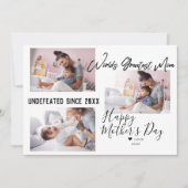 Carte Script de brosse moderne | Collage photo de la fêt (Devant)