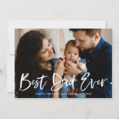 Carte Script de brosse moderne Meilleure Fête des pères  (Devant)