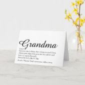 Carte Script de définition de la grand-mère Meilleur jam (Fleur jaune)