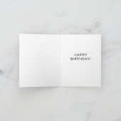 Carte Script décontracté et photo | Joyeux anniversaire (Intérieur)