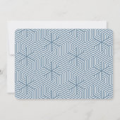 Carte Script & géométrique trentième anniversaire photo (Dos)