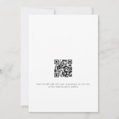 Carte Script informel photo QR Code Mariage Merci (Dos)