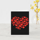 Carte Script Love Heart Of Hearts Valentine's Day  (Fleur jaune)