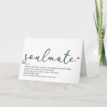 Carte Script Love Heart Soulmate Définition<br><div class="desc">Ressources humaines pour that very special in your life,  your soulmate,  to create a unique valentine,  Christmas or birthday poison. A perfect way to show them how amazing they are every day. Designed by Thisisnotme</div>