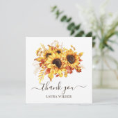 Carte Script Merci d'anniversaire (Debout devant)