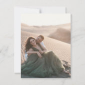 Carte Script Minimaliste Moderne 2 Photo Enregistrer La (Dos)