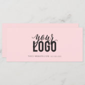 Carte Script moderne Certificat cadeau d'entreprise Blus (Devant / Derrière)