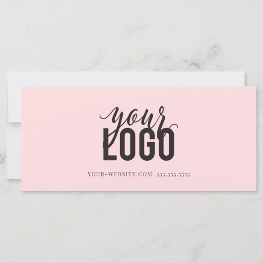 Carte Script moderne Certificat cadeau d'entreprise Blus (Devant)