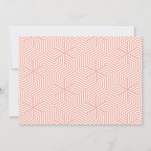 Carte Script moderne et trentième anniversaire géométriq (Dos)