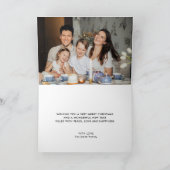 Carte Script Noël et photo intérieure Black Holiday (Intérieur)