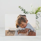 Carte Script tendance | Photo de la fête des mères (Debout devant)