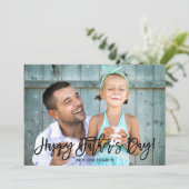 Carte Script tendance | Photo fête des pères (Debout devant)