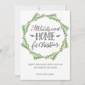 Carte Script Tous Les Coeurs Reviennent À La Maison Pour (Devant)