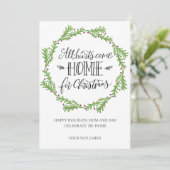 Carte Script Tous Les Coeurs Reviennent À La Maison Pour (Debout devant)