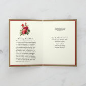 Carte Scripture Religieux Roses Rouges Sympathie Condolé (Intérieur)
