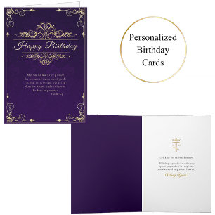 Carte Scrolls d'or de style vintage Anniversaire orthodo