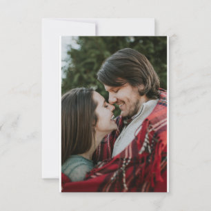 Carte Scrolls élégants 2 côtés personnalisables 2 Photo