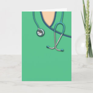 Carte Scrubs médical vert