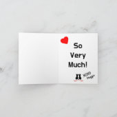 Carte Scruffy Mutts "I Love U" Folded Valentine's Card (Intérieur)