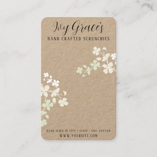 Carte Scrunchie artisanale (Devant)