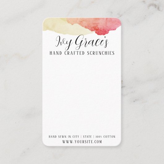 Carte Scrunchie artisanale (Devant)