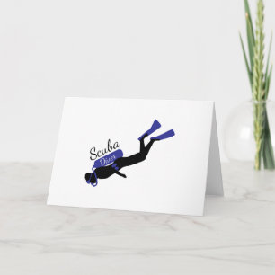 Carte Scuba Diver