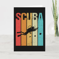 Scuba Diver Vintage Rétro