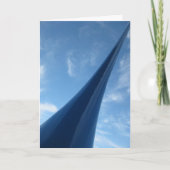 Carte Sculpture bleue moderne (Devant)