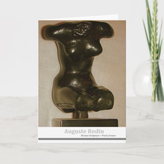 Carte Sculpture d'Auguste Rodin (Devant)