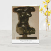 Carte Sculpture d'Auguste Rodin (Fleur jaune)
