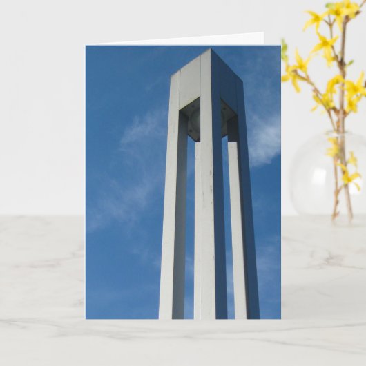 Carte Sculpture de cube moderne (Fleur jaune)